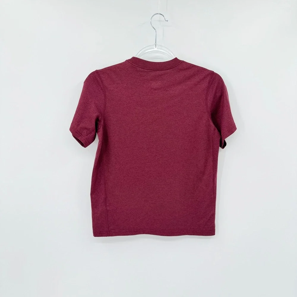 Nike Virginia Tech Hokies Youth M Maroon Dri-Fit Activewear T Shirt Gameday  EUC